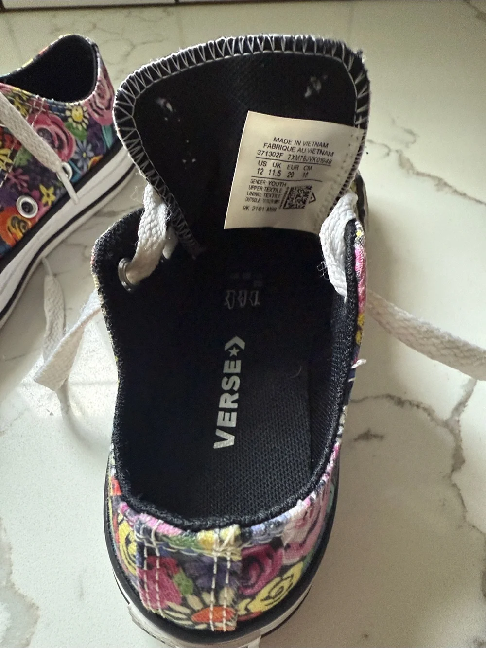 Converse floral kids